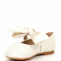 Brand new 🧨 Edgehill Collection X Nicola Bathie 👧 Girls' Audrey Bow Slip-On Flats (Toddler) Ivory ❤️ -Edgehill Collection Store unnamed file 103