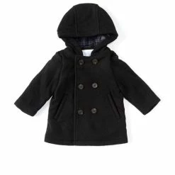 Buy 🧨 Edgehill Collection Baby Boys 12-24 Months Hooded Pleated Peacoat Green 🎉 -Edgehill Collection Store unnamed file 146