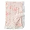 Cheapest 😀 Edgehill Collection Baby 👧 Girls Rose Floral Ruffle Chiffon Receiving Blanket Pink Floral 🧨