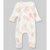 Brand new 👏 Edgehill Collection Baby 👧 Girls Newborn-6 Months Floral Print Coverall Ivory/rose 🤩
