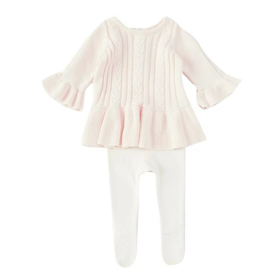 New π Edgehill Collection Baby π§ Girls Newborn-6 Months Cable Knit Sweater & Sweater Knit Pants Set Pink π 1 New π Edgehill Collection Baby π§ Girls Newborn-6 Months Cable Knit Sweater & Sweater Knit Pants Set Pink π