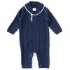 Wholesale 👏 Edgehill Collection Baby Boys Newborn-24 Months Cable Knit Sweater Long Sleeve Coverall Navy 😉
