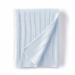 Brand new 🛒 Edgehill Collection Stripe Knit Baby Blanket Light Pastel Pink 💯