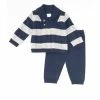 Cheapest ✔️ Edgehill Collection Baby Boys Newborn-24 Months Striped Sweater & Pant Set Navy ✔️