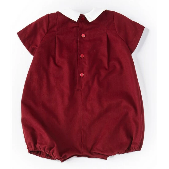 Top 10 π Edgehill Collection Baby Boys 3-9 Months Peter Pan Collar Short Sleeve Bubble Burgundy π 2 Top 10 π Edgehill Collection Baby Boys 3-9 Months Peter Pan Collar Short Sleeve Bubble Burgundy π - Image 2