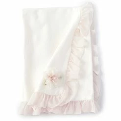 Best reviews of ⭐ Edgehill Collection Baby 👧 Girls Chiffon Ruffle Blanket Ivory ✔️