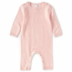 Cheap 🔥 Edgehill Collection Baby Newborn-12 Months Long-Sleeve Button Detail Cashmere Coverall Ivory 🎁 -Edgehill Collection Store unnamed file 258
