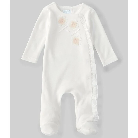 Brand new π Edgehill Collection Baby π§ Girls Newborn-6 Months Ivory Ruffle Rosette Footed Coverall β 1 Brand new π Edgehill Collection Baby π§ Girls Newborn-6 Months Ivory Ruffle Rosette Footed Coverall β