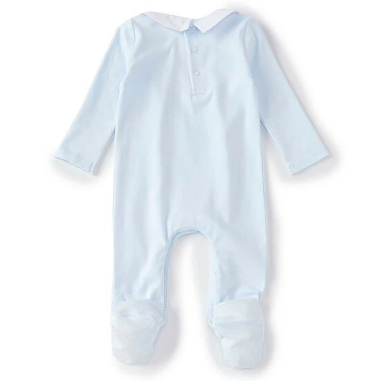 Buy π₯° Edgehill Collection Baby Boys Newborn-6 Months Long-Sleeve Pleated Footed Coverall Blue π 2 Buy π₯° Edgehill Collection Baby Boys Newborn-6 Months Long-Sleeve Pleated Footed Coverall Blue π - Image 2
