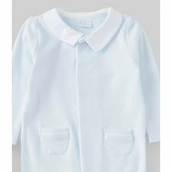 Budget 👏 Edgehill Collection Baby Boys Preemie-6 Months Piping-Detail Footed Coverall Blue 🌟 -Edgehill Collection Store unnamed file 316