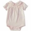 Cheap 😀 Edgehill Collection Baby 👧 Girls Newborn-6 Months Short-Sleeve 3D Rosettes Bodysuit Pink 👏