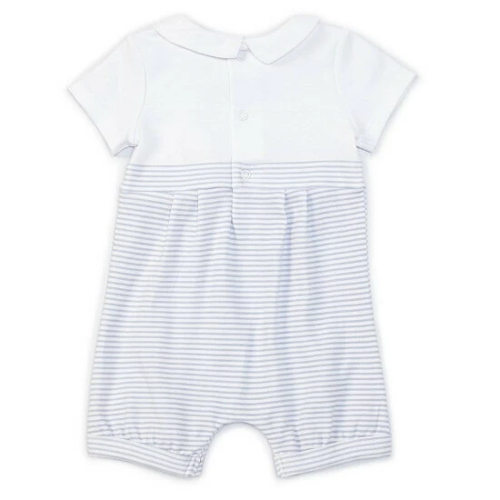 Brand new π― Edgehill Collection Baby Boys Newborn-6 Months Short-Sleeve Pleated Solid/Stripe Romper Blue π 2 Brand new π― Edgehill Collection Baby Boys Newborn-6 Months Short-Sleeve Pleated Solid/Stripe Romper Blue π - Image 2