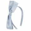 New 👍 Edgehill Collection Little 👧 Girls Satin Bow Headband Navy 🛒