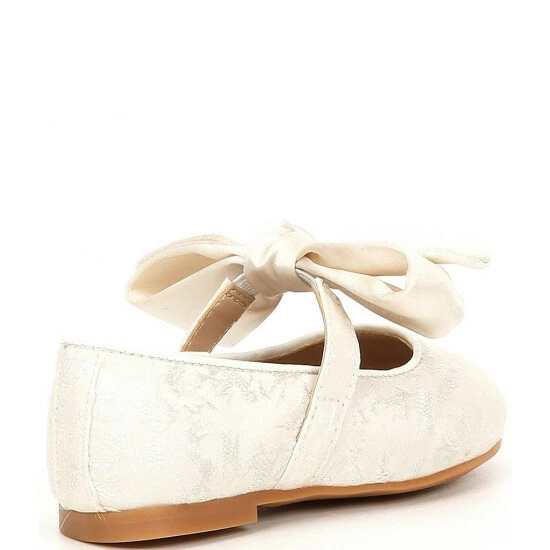 Hot Sale 𧨠Edgehill Collection X Nicola Bathie π§ Girls' Audrey Bow Slip-On Flats (Youth) Ivory π₯ 2 Hot Sale 𧨠Edgehill Collection X Nicola Bathie π§ Girls' Audrey Bow Slip-On Flats (Youth) Ivory π₯ - Image 2