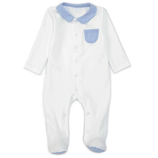 Hot Sale π Edgehill Collection Baby Boys Preemie-6 Months Long-Sleeve Contrast-Trim Footed Coverall White π 1 Hot Sale π Edgehill Collection Baby Boys Preemie-6 Months Long-Sleeve Contrast-Trim Footed Coverall White π