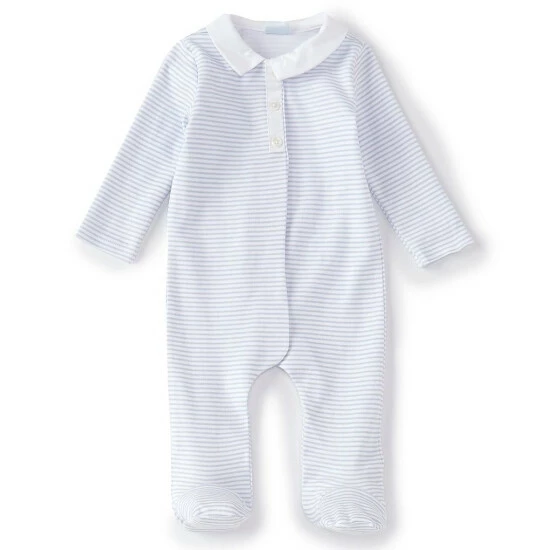 Outlet π₯° Edgehill Collection Baby Boys Preemie-6 Months Long-Sleeve Polo Stripe Footed Coverall Blue β 1 Outlet π₯° Edgehill Collection Baby Boys Preemie-6 Months Long-Sleeve Polo Stripe Footed Coverall Blue β