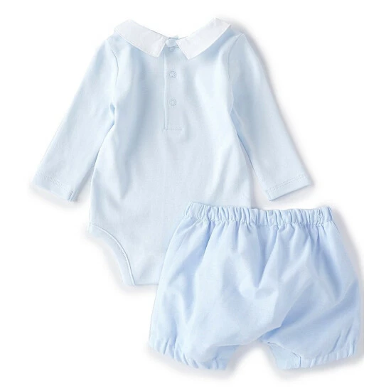 Cheap π₯° Edgehill Collection Baby Boys Newborn-6 Months Long-Sleeve Bodysuit & Chambray Diaper Cover Set Blue π₯ 2 Cheap π₯° Edgehill Collection Baby Boys Newborn-6 Months Long-Sleeve Bodysuit & Chambray Diaper Cover Set Blue π₯ - Image 2
