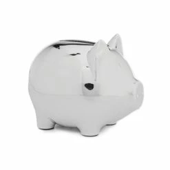 Hot Sale ⌛ Edgehill Collection Silver Piggy Bank 😀