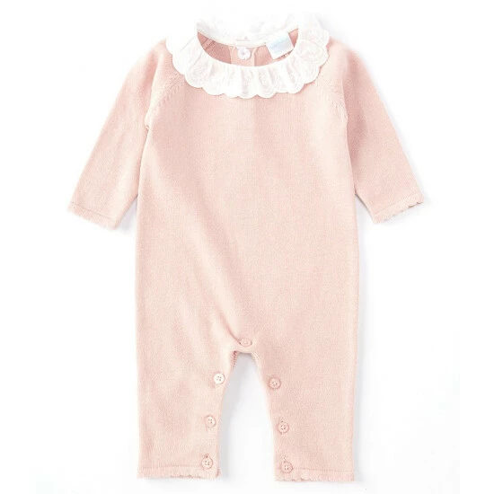Best deal β¨ Edgehill Collection Baby π§ Girls Newborn-6 Months Eyelet Collar Sweater Coverall Mauve π₯ 1 Best deal β¨ Edgehill Collection Baby π§ Girls Newborn-6 Months Eyelet Collar Sweater Coverall Mauve π₯