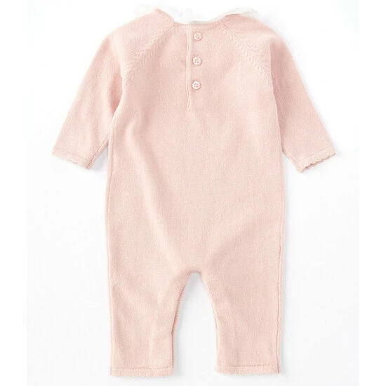 Best deal β¨ Edgehill Collection Baby π§ Girls Newborn-6 Months Eyelet Collar Sweater Coverall Mauve π₯ 2 Best deal β¨ Edgehill Collection Baby π§ Girls Newborn-6 Months Eyelet Collar Sweater Coverall Mauve π₯ - Image 2