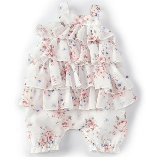 Best deal π Edgehill Collection Baby π§ Girls Newborn-9 Months Sleeveless Square Neck Chiffon Tiered Ruffle Romper Multi π― 1 Best deal π Edgehill Collection Baby π§ Girls Newborn-9 Months Sleeveless Square Neck Chiffon Tiered Ruffle Romper Multi π―