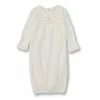 Flash Sale 🥰 Edgehill Collection Baby 👧 Girls Newborn-6 Months Long-Sleeve Sheep Embroidered Gown Ivory ❤️