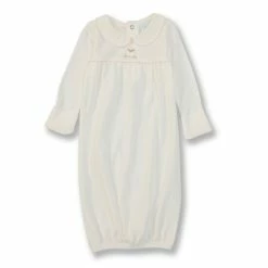 Flash Sale 🥰 Edgehill Collection Baby 👧 Girls Newborn-6 Months Long-Sleeve Sheep Embroidered Gown Ivory ❤️