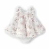 Cheap 👍 Edgehill Collection Baby 👧 Girls Newborn-9 Months Floral Print Lace Trim Flutter Sleeve 👗 Dress Multi 💯