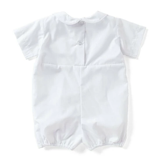 Outlet π Edgehill Collection Baby Boys Newborn-12 Months Christening Shortall & Matching Hat Set White π₯° 2 Outlet π Edgehill Collection Baby Boys Newborn-12 Months Christening Shortall & Matching Hat Set White π₯° - Image 2