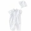 Outlet 🤩 Edgehill Collection Baby Boy Newborn-12 Months Pin Tucked Christening Coverall White ✔️