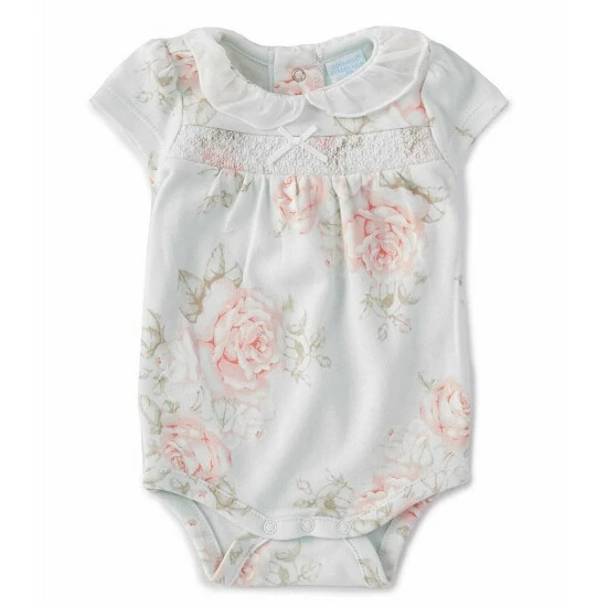 Wholesale π Edgehill Collection Baby π§ Girls Newborn-6 Months Short-Sleeve Vintage Floral Bodysuit Green π 1 Wholesale π Edgehill Collection Baby π§ Girls Newborn-6 Months Short-Sleeve Vintage Floral Bodysuit Green π