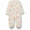 Promo ⭐ Edgehill Collection Baby 👧 Girls Newborn-6 Months Rose-Printed Footed Coverall Ivory 👏