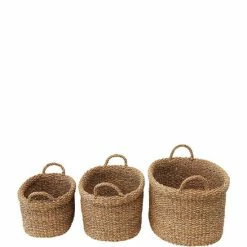 Brand new 👍 Edgehill Collection Oval Hand-Woven Seagrass Baskets - Set Of 3 ✔️