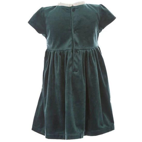 Cheapest π Edgehill Collection Little π§ Girls 2T-6X Hunter Velour Cap Sleeve π Dress Green 𧨠2 Cheapest π Edgehill Collection Little π§ Girls 2T-6X Hunter Velour Cap Sleeve π Dress Green 𧨠- Image 2
