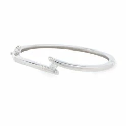 Best reviews of ✔️ Edgehill Collection 👧 Girls Solitaire CZ Hinged Bangle Bracelet Silver ⭐