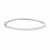 Cheap 🔔 Edgehill Collection 👧 Girls CZ Hinged Bangle Bracelet Silver ⭐