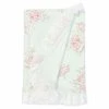 Discount ❤️ Edgehill Collection Baby 👧 Girls Floral Chiffon Ruffle Blanket Green 😍
