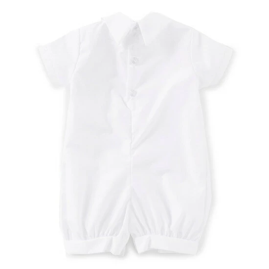 Discount π Edgehill Collection Baby Boys Newborn-12 Months Pleated Romper Matching Bonnet White π 2 Discount π Edgehill Collection Baby Boys Newborn-12 Months Pleated Romper Matching Bonnet White π - Image 2