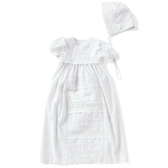 Brand new π Edgehill Collection Baby π§ Girls Newborn-12 Months Lace Christening Gown & Matching Bonnet Set White π 1 Brand new π Edgehill Collection Baby π§ Girls Newborn-12 Months Lace Christening Gown & Matching Bonnet Set White π