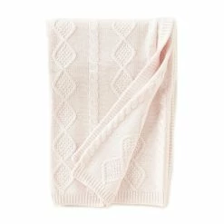 Outlet 💯 Edgehill Collection Cable-Knit Baby Blanket Pink 🔔 -Edgehill Collection Store unnamed file 536