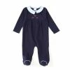 Best deal 🧨 Edgehill Collection Baby Boys Preemie-6 Months Long-Sleeve Car-Embroidered Footed Coverall Navy 🎁