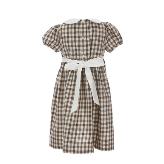Best Sale π₯° Edgehill Collection Little Girl Toddler 2T-6X Plaid π Dress With Peter Pan Collar Brown/grey π₯° 2 Best Sale π₯° Edgehill Collection Little Girl Toddler 2T-6X Plaid π Dress With Peter Pan Collar Brown/grey π₯° - Image 2