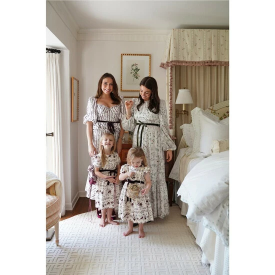 New π Edgehill Collection X Nicola Bathie Baby π§ Girls 3-24 Months Floral Print Short Puff Sleeve Velvet Ribbon Babydoll π Dress Ivory β 6 New π Edgehill Collection X Nicola Bathie Baby π§ Girls 3-24 Months Floral Print Short Puff Sleeve Velvet Ribbon Babydoll π Dress Ivory β - Image 6