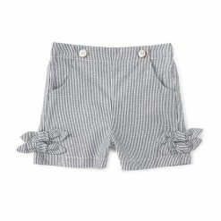 Flash Sale ✨ Edgehill Collection Little 👧 Girls 2T-6X Pinstripe Double Bow Short Navy ❤️