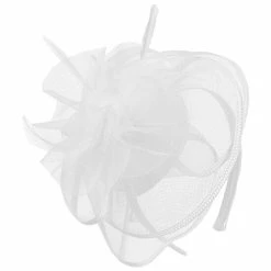 Best Pirce 👏 Edgehill Collection Little 👧 Girls Duchess Fascinator Headband White 🧨