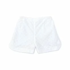 Outlet 🌟 Edgehill Collection Little 👧 Girls 2T-6X Eyelet Pull On Short White 🛒