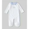 Coupon 🎁 Edgehill Collection Treasures Baby Boys Preemie-6 Months Train-Embroidered Footed Coverall White 😍
