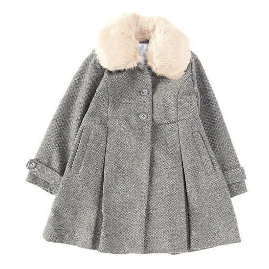 Best Sale π Edgehill Collection Little π§ Girls 2T-6X Faux Fur Peter Pan Collar Single Breasted Bow Back π§₯ Coat Ivory π 3 Best Sale π Edgehill Collection Little π§ Girls 2T-6X Faux Fur Peter Pan Collar Single Breasted Bow Back π§₯ Coat Ivory π - Image 3