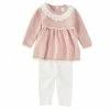 Top 10 🔥 Edgehill Collection Baby Girl Newborn-24 Months Mauve Sweater Knit Bottom Set ❤️