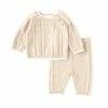 Best deal 👏 Edgehill Collection Baby Boys Newborn-24 Months Long Sleeve Sweater Knit Top & Pants Set Tan 💯